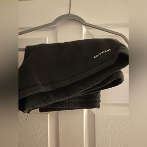 SOLD Gold Hinge Black Washed Sweat Shorts